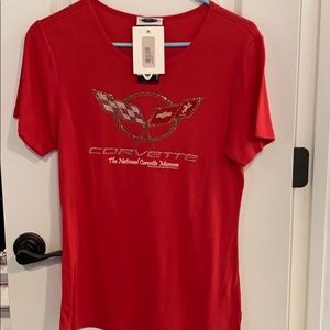 Corvette tee with sparkle C5 symbol